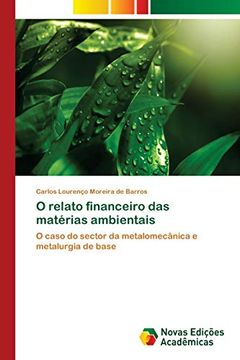 portada O Relato Financeiro das Matérias Ambientais