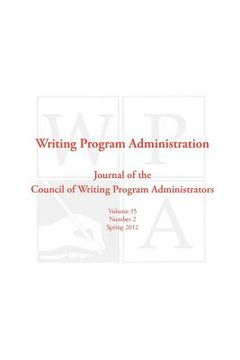 portada wpa: writing program administration 35.2 (spring 2012) (en Inglés)