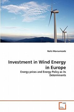 portada investment in wind energy in europe (en Inglés)