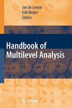 portada handbook of multilevel analysis (en Inglés)