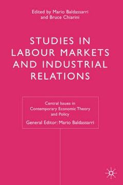 portada Studies in Labour Markets and Industrial Relations (en Inglés)