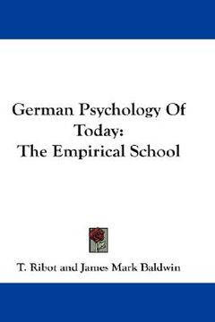 portada german psychology of today: the empirical school (in English)