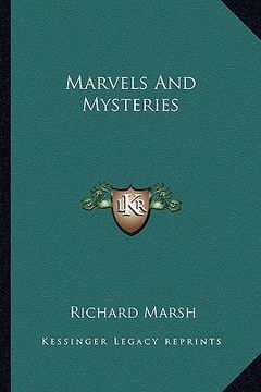 portada marvels and mysteries (en Inglés)
