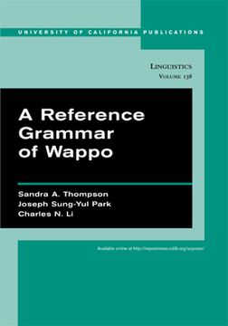 portada A Reference Grammar of Wappo (uc Publications in Linguistics) 