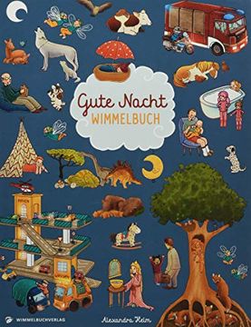 portada Gute Nacht Wimmelbuch: Gute Nacht Geschichten in Bildern ab 2 Jahre (en Alemán)