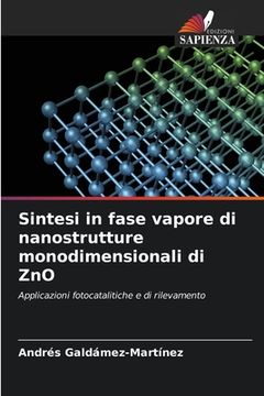portada Sintesi in fase vapore di nanostrutture monodimensionali di ZnO (en Italiano)