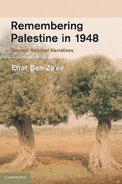 portada Remembering Palestine in 1948: Beyond National Narratives (Studies in the Social and Cultural History of Modern Warfare) (en Inglés)