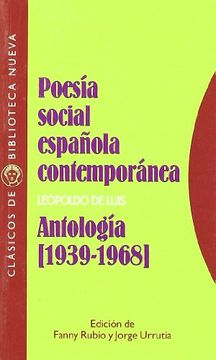 portada Poesia Social Espanola Contemporanea. Antologia