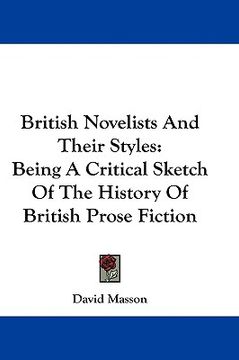 portada british novelists and their styles: being a critical sketch of the history of british prose fiction