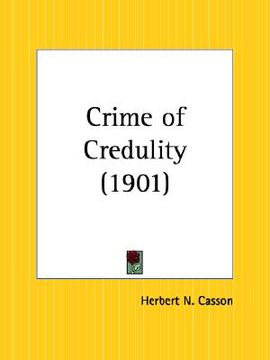 portada crime of credulity (en Inglés)