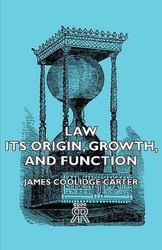 portada law - its origin, growth, and function (en Inglés)