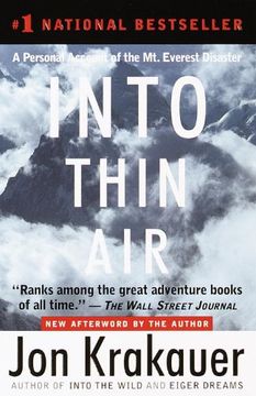 portada Into Thin Air: A Personal Account of the Mount Everest Disaster 