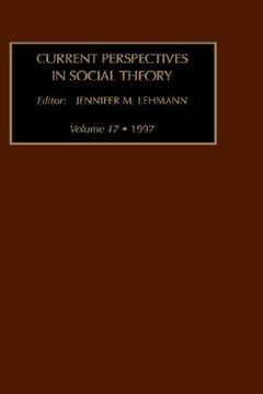 portada current perspectives in social theory: vol 17 (en Inglés)