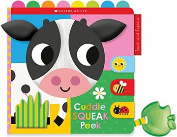 portada Cuddle Squeak Peek Cloth Book: Scholastic Early Learners (Touch and Explore) (en Inglés)