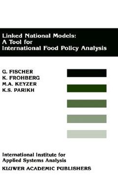 portada linked national models: a tool for international food policy analysis (en Inglés)