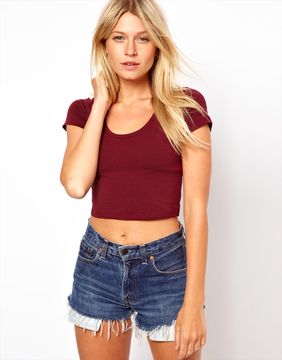 Polera Crop Top Basic