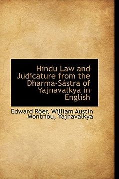 portada hindu law and judicature from the dharma-sástra of yajnavalkya in english