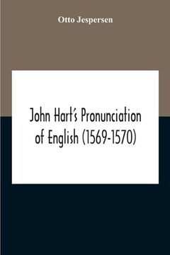 portada John Hart'S Pronunciation Of English (1569-1570) (in English)