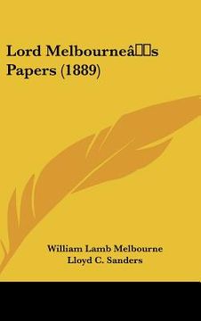 portada lord melbourne[s papers (1889) (en Inglés)