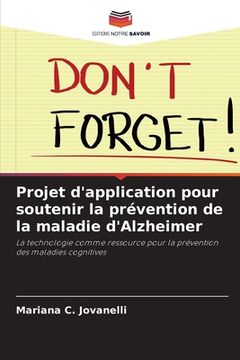 portada Projet d'application pour soutenir la prévention de la maladie d'Alzheimer (in French)