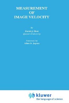 portada measurement of image velocity (en Inglés)