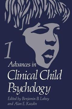 portada Advances in Clinical Child Psychology: Volume 1 (en Inglés)
