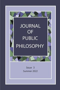 portada Journal of Public Philosophy: Issue 3 (in English)