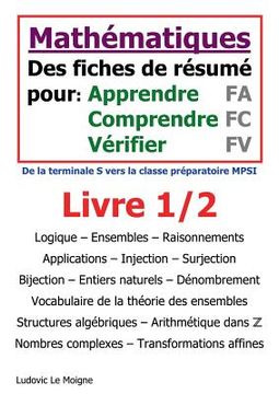 portada Mathématiques terminale S vers mpsi: Des fiches pour apprendre comprendre et vérifier (in French)