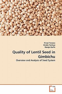portada quality of lentil seed in gimbichu (en Inglés)