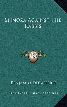 portada spinoza against the rabbis (in English)