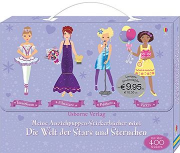portada Meine Anziehpuppen-Stickerbücher Mini: Die Welt der Stars und Sternchen (en Alemán)