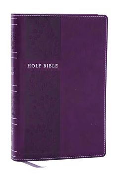 portada Nkjv Personal Size Large Print Bible With 43,000 Cross References, Purple Leathersoft, red Letter, Comfort Print (Thumb Indexed) 