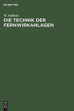 portada Die Technik der Fernwirkanlagen (en Alemán)
