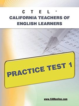 portada Ctel California Teachers of English Learners Practice Test 1 (in English)