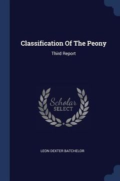 portada Classification Of The Peony: Third Report (en Inglés)