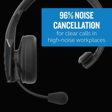 BlueParrott B450-XT Bluetooth Headset, Noise Cancelling, Black