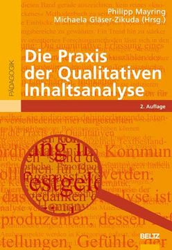 portada Die Praxis der Qualitativen Inhaltsanalyse (Beltz Pädagogik) (en Alemán)