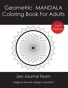 portada Geometric Mandala Coloring Book For Adults: Meditation, Relaxation & Color Therapy Books For Grown-Ups