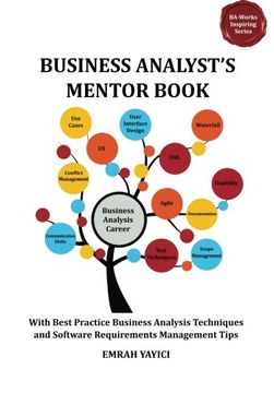 portada Business Analyst's Mentor Book: With Best Practice Business Analysis Techniques and Software Requirements Management Tips (Ba-Works Inspiring) (in English)