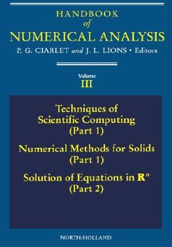 portada techniques of scientific computing (part 1) - solutions of equati (en Inglés)