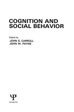 portada Cognition and Social Behavior (Carnegie Mellon Symposia on Cognition Series) (in English)