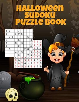portada Halloween Sudoku Puzzle Book: Easy to Medium to Hard Puzzle Books - Memory Puzzles to Keep you Sharp at Numbers for Adults, Children & Elderly Seniors (en Inglés)