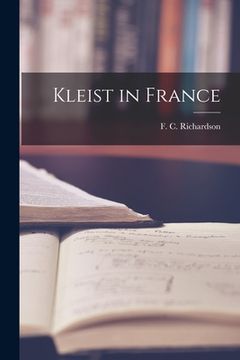 portada Kleist in France (en Inglés)