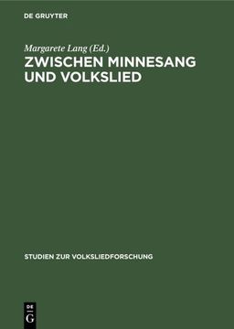 portada Zwischen Minnesang und Volkslied (in German)