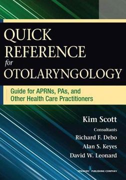 portada Quick Reference for Otolaryngology: Guide for Aprns, Pas, and Other Healthcare Practitioners (en Inglés)