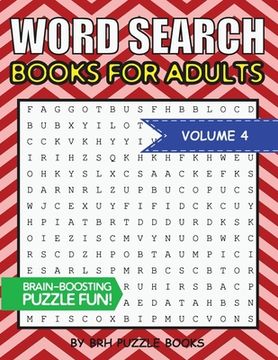 portada Word Search Books For Adults: 100 Word Search Puzzles For Adults - Brain-Boosting Fun Vol 4 (en Inglés)