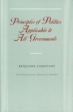 portada principles of politics applicable to all governments (en Inglés)