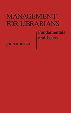 portada Management for Librarians: Fundamentals and Issues (Contributions in Librarianship and Information Science) (in English)
