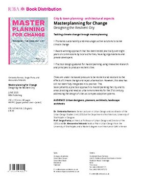 portada Masterplanning for Change: Designing the Resilient City (in English)