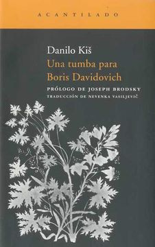 portada Una Tumba Para Boris Davidovich (in Spanish)
